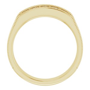Five-Stone Milgrain Band