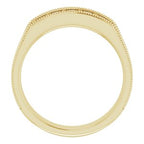 Five-Stone Milgrain Band