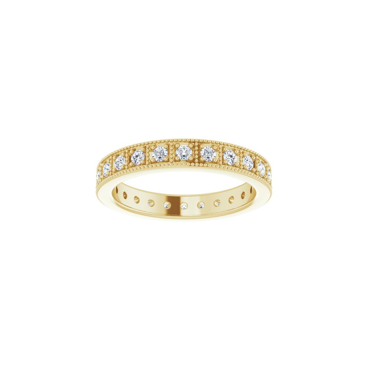 Vintage-Inspired Eternity Band