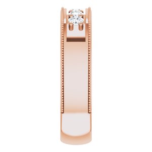 Five-Stone Milgrain Band