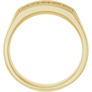 Five-Stone Milgrain Band
