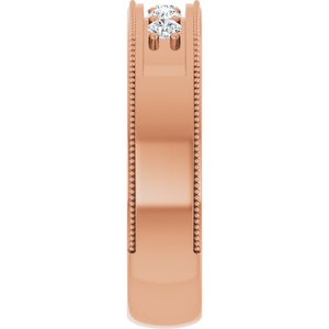 Five-Stone Milgrain Band