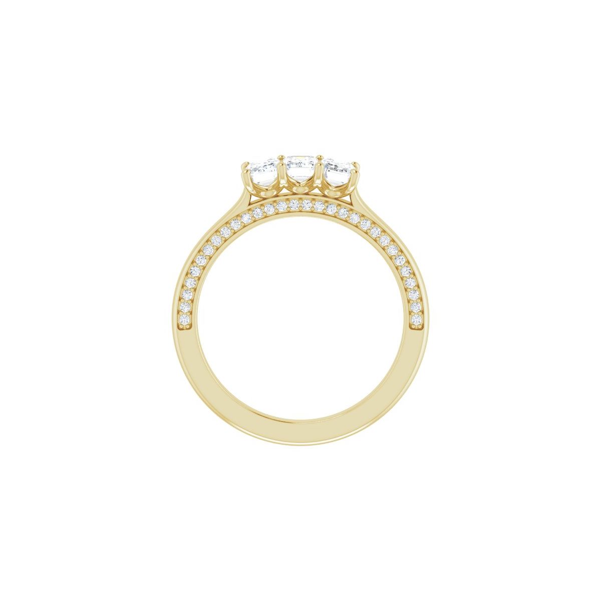 Three-Stone Anniversary Band