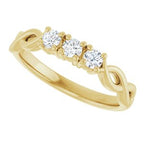 Three-Stone Anniversary Band