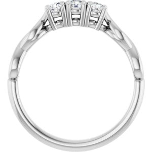 Three-Stone Anniversary Band