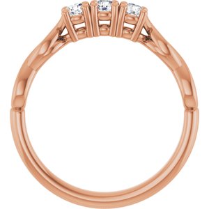Three-Stone Anniversary Band