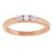 Three-Stone Anniversary Band