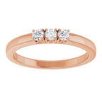 Three-Stone Anniversary Band