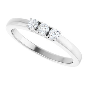 Three-Stone Anniversary Band