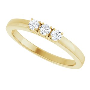 Three-Stone Anniversary Band