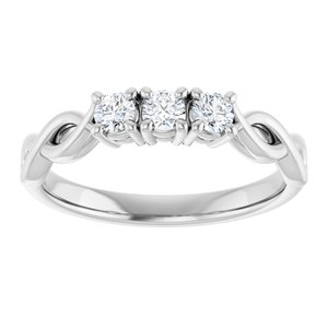 Three-Stone Anniversary Band