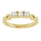 Three-Stone Anniversary Band