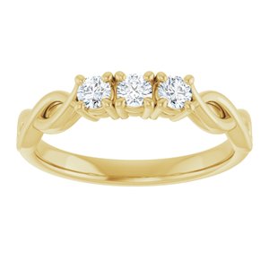 Three-Stone Anniversary Band