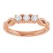 Three-Stone Anniversary Band