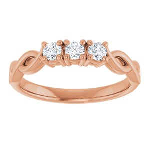 Three-Stone Anniversary Band