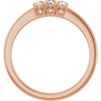 Three-Stone Anniversary Band