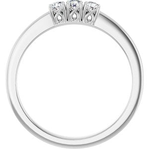 Three-Stone Anniversary Band