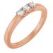 Three-Stone Anniversary Band