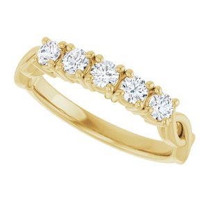 Five-Stone Anniversary Band