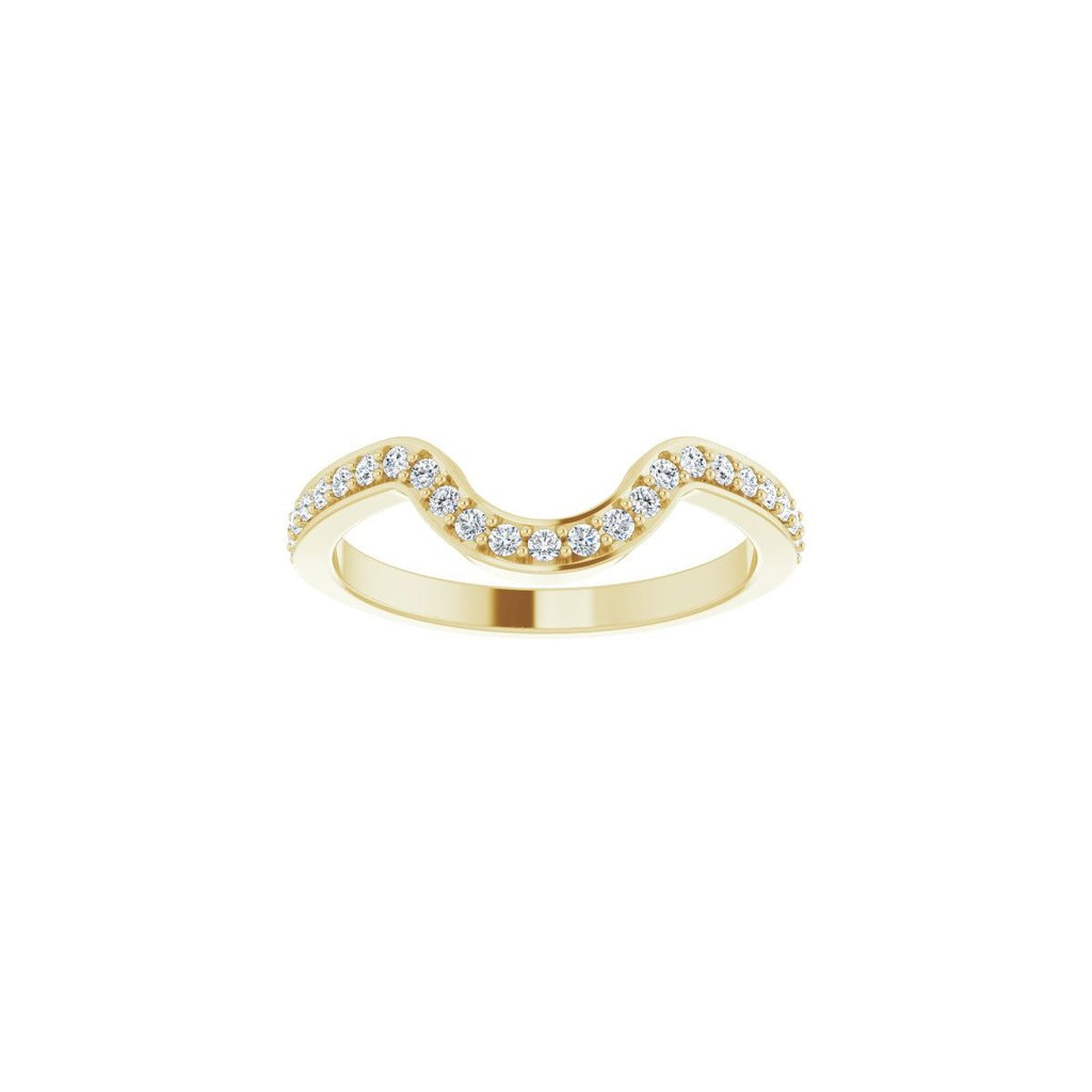 Bezel-Set Halo-Style Art Deco Engagement Ring or Band