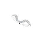 Bezel-Set Halo-Style Art Deco Engagement Ring or Band