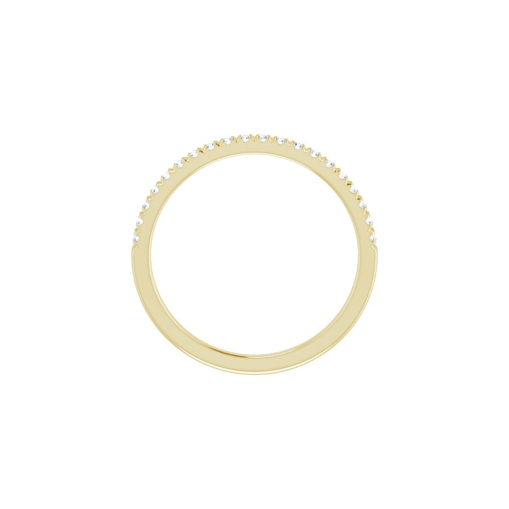 French-Set Halo-Style Engagement Ring or Band