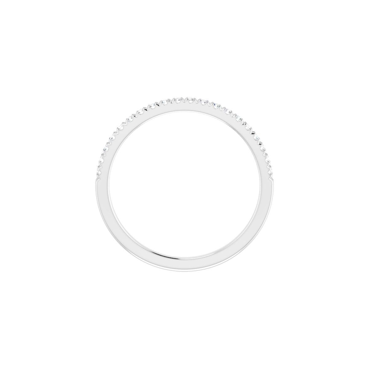 French-Set Halo-Style Engagement Ring or Band
