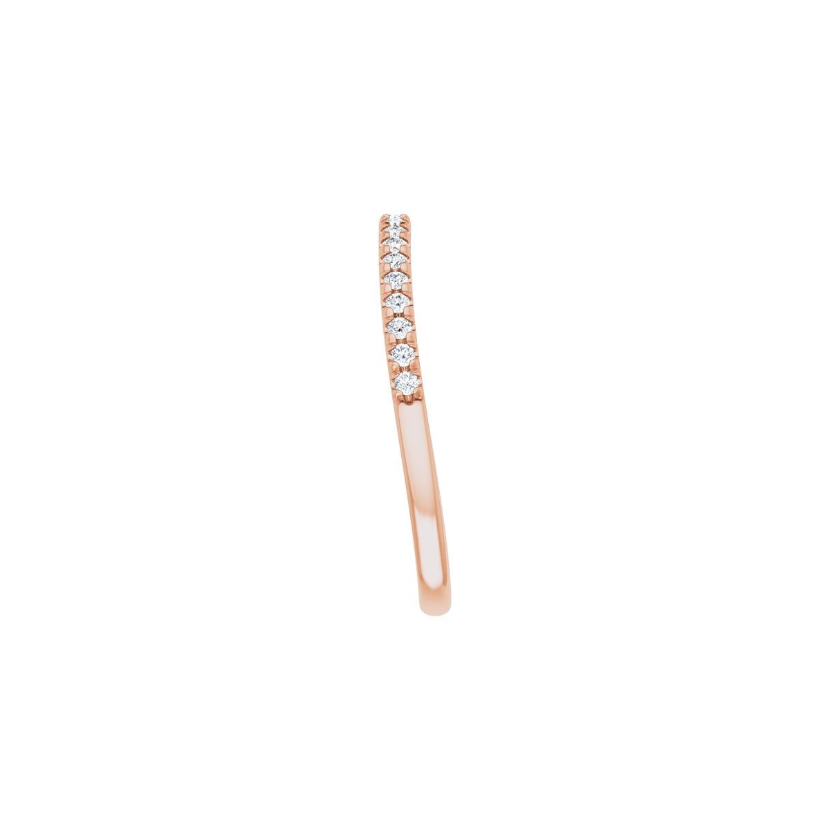 French-Set Halo-Style Engagement Ring or Band