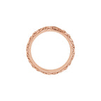 Milgrain Sculptural Half Round Band