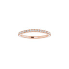 French-Set Halo-Style Engagement Ring or Band