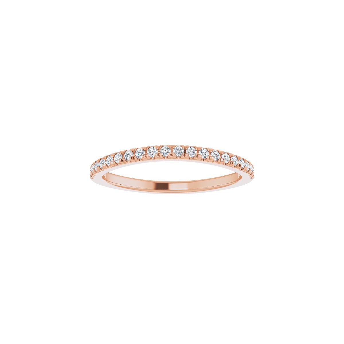 French-Set Halo-Style Engagement Ring or Band