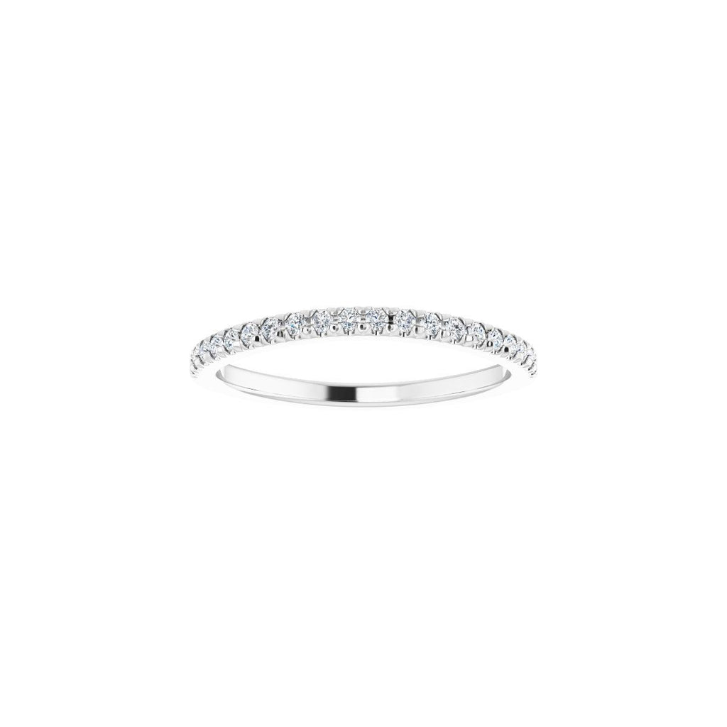 French-Set Halo-Style Engagement Ring or Band