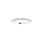 French-Set Halo-Style Engagement Ring or Band