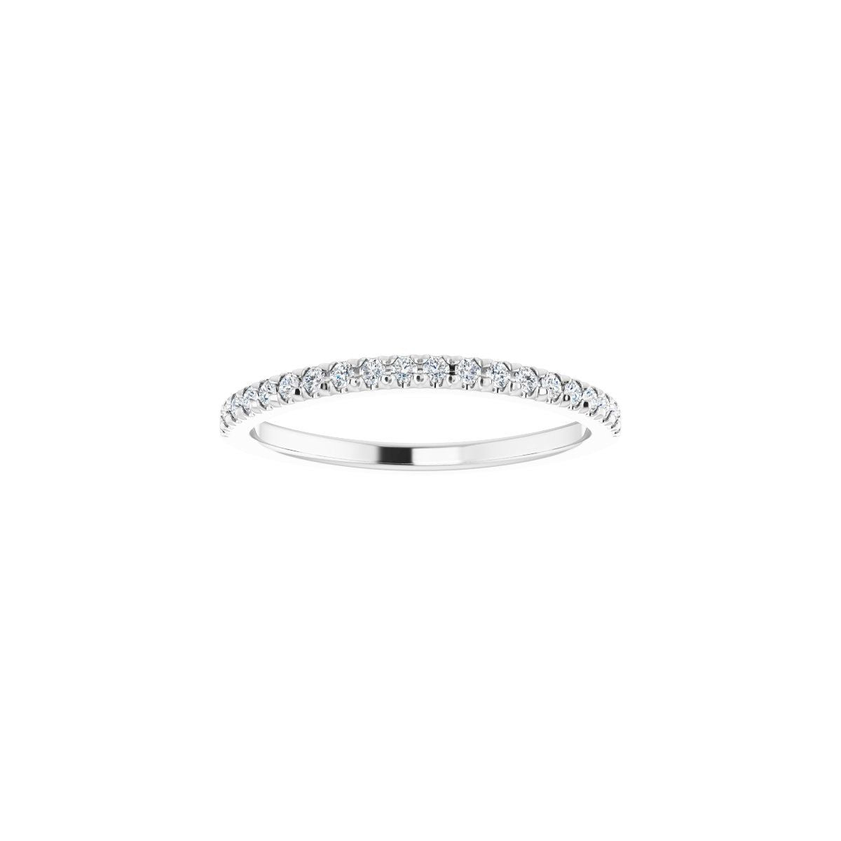 French-Set Halo-Style Engagement Ring or Band