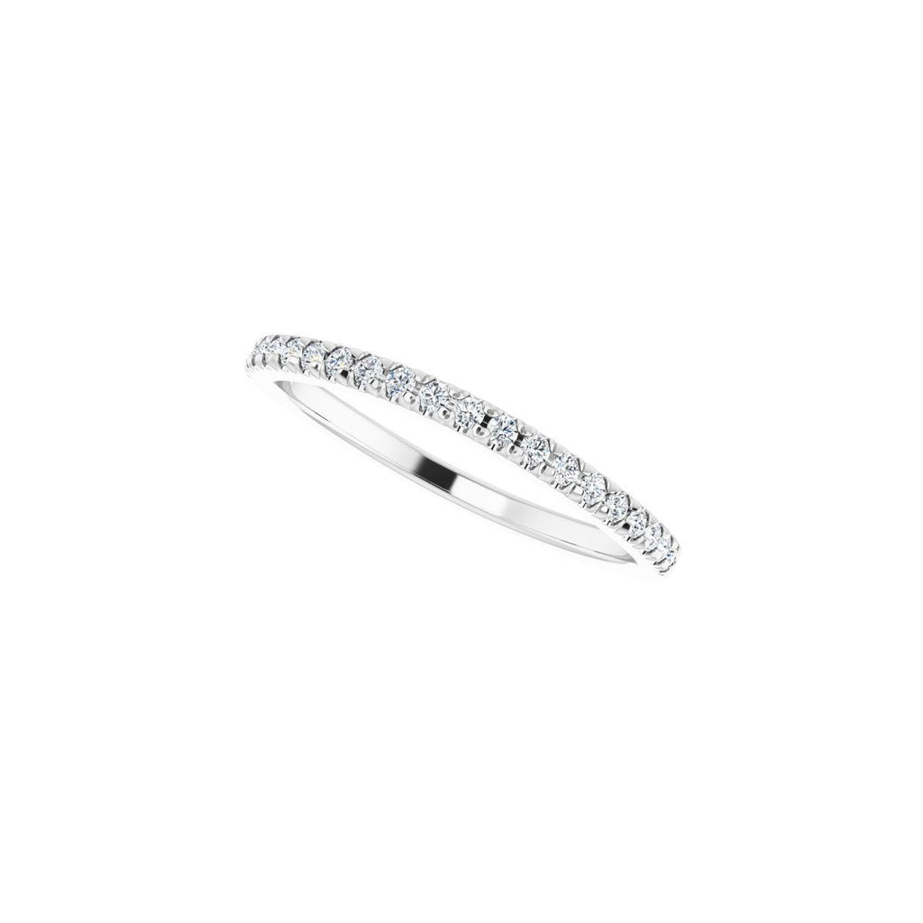 French-Set Halo-Style Engagement Ring or Band