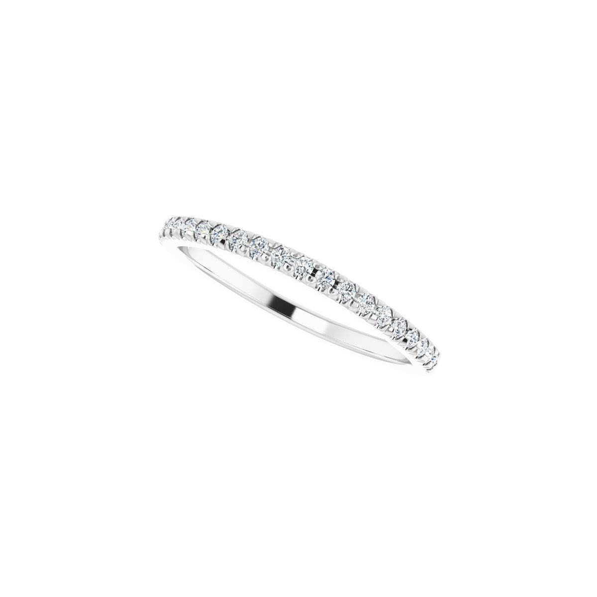 French-Set Halo-Style Engagement Ring or Band