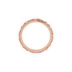 Milgrain Sculptural Half Round Band