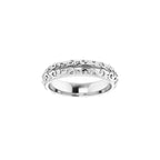 Milgrain Sculptural Half Round Band