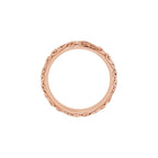 Milgrain Sculptural Half Round Band