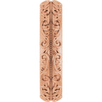 Milgrain Sculptural Half Round Band