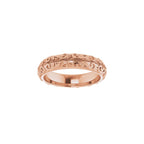 Milgrain Sculptural Half Round Band