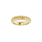Milgrain Sculptural Half Round Band