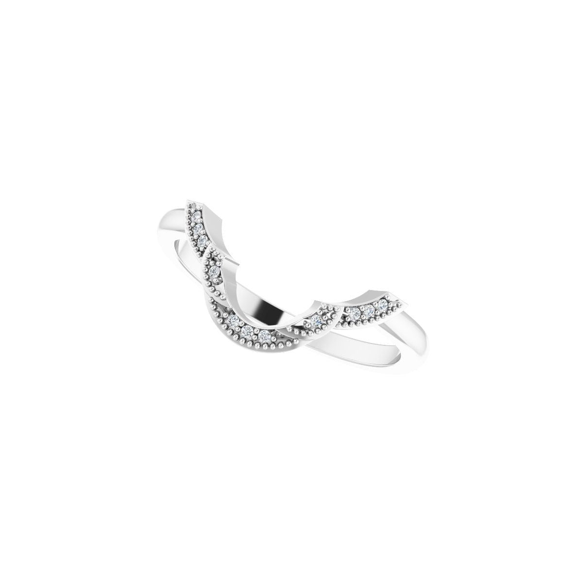 Accented Vintage-Inspired Engagement Ring or Band