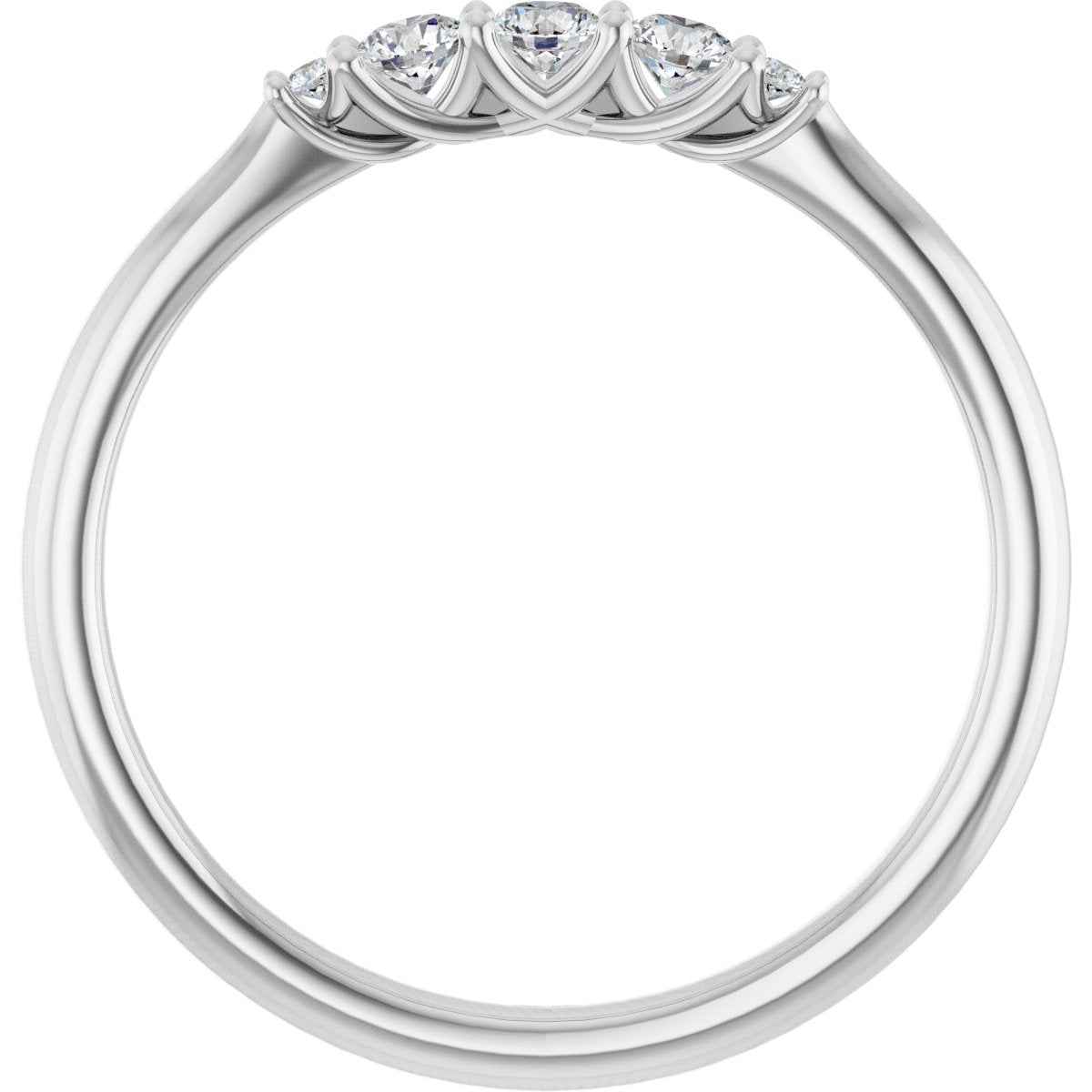 Three-Stone Anniversary Band