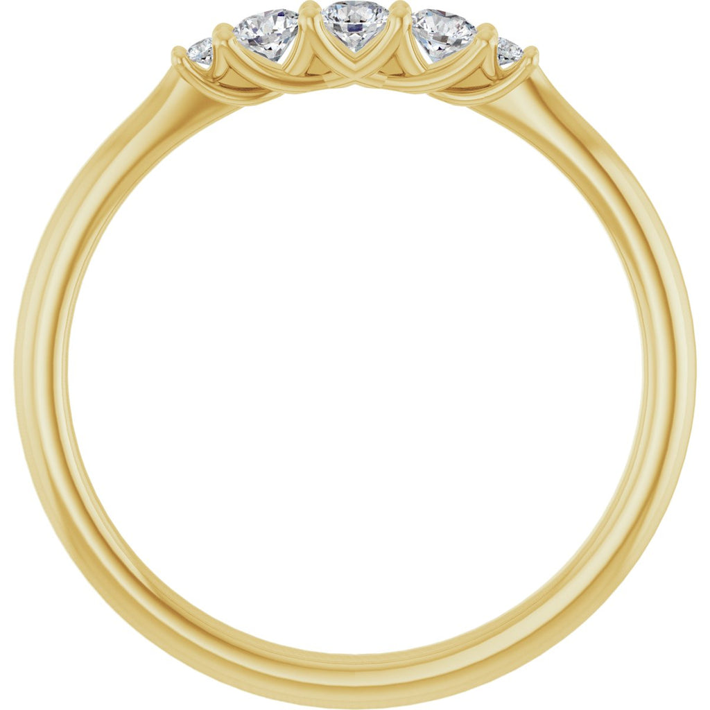 Three-Stone Anniversary Band