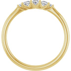 Three-Stone Anniversary Band