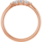 Three-Stone Anniversary Band