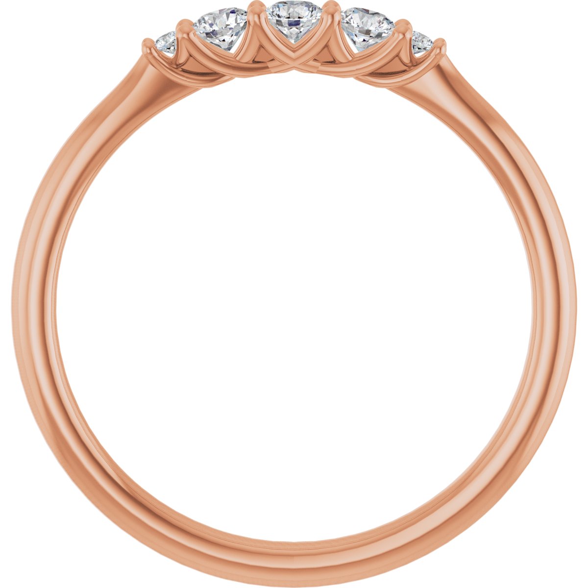 Three-Stone Anniversary Band