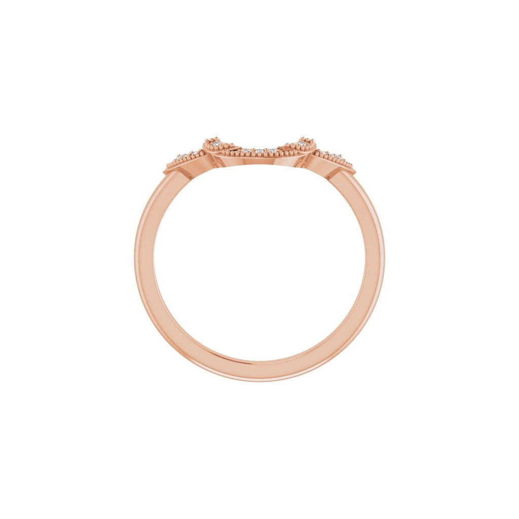 Accented Vintage-Inspired Engagement Ring or Band