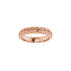 Milgrain Sculptural Half Round Band
